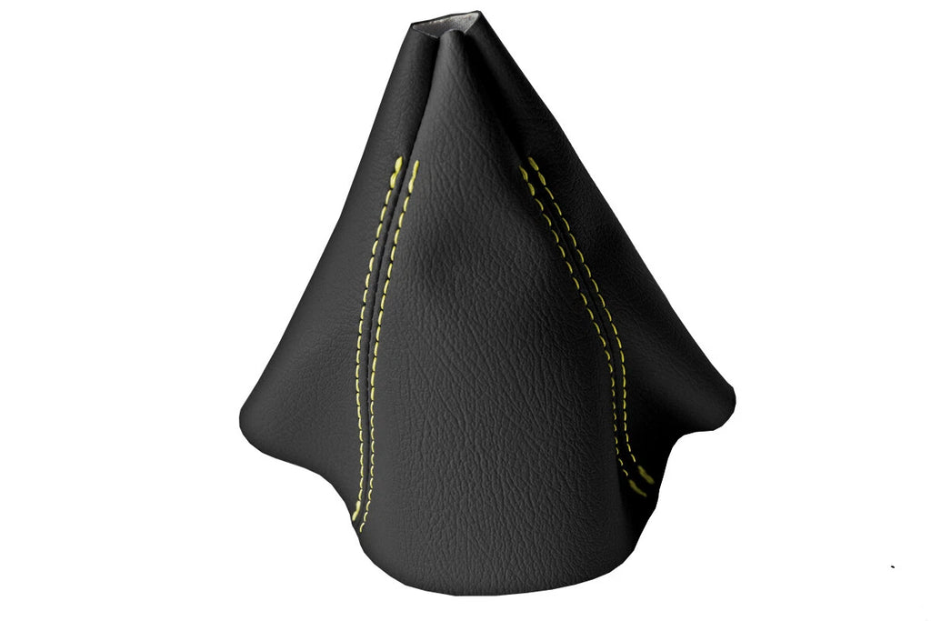 Leather Manual Shift Boot Cover for BMW F30 F31 F32 F33 M (2014–2019) Yellow Stitch