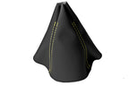 Leather Manual Shift Boot Cover for BMW F30 F31 F32 F33 M (2014–2019) Yellow Stitch