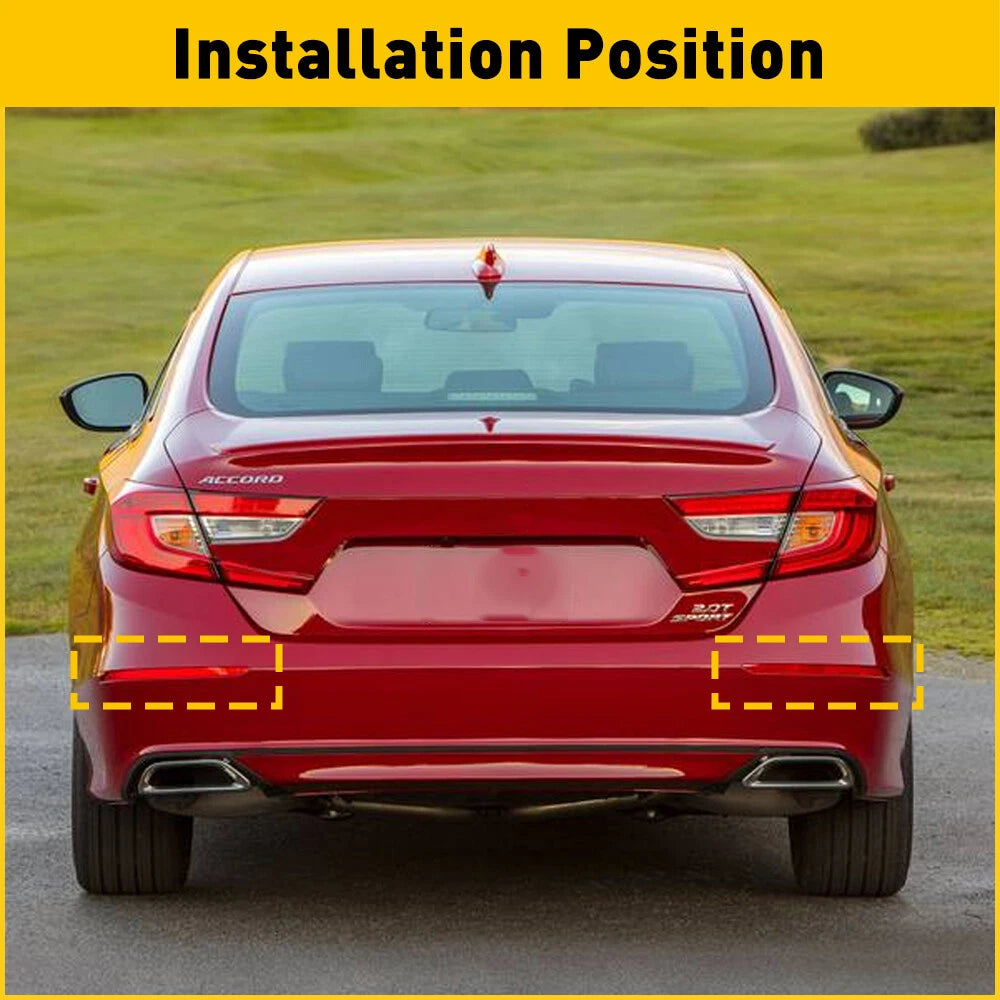2X Rear Reflector Bumper Light for Honda Accord (2018-2022)
