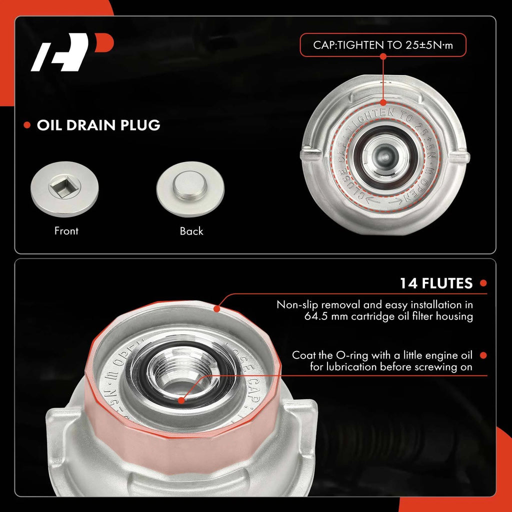 Engine Oil Filter Cap Assembly Kit for Toyota Land Cruiser (2007-2021)