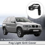 1 x Front Left Fog Light Grill for BMW X5 (2019-2022) Black