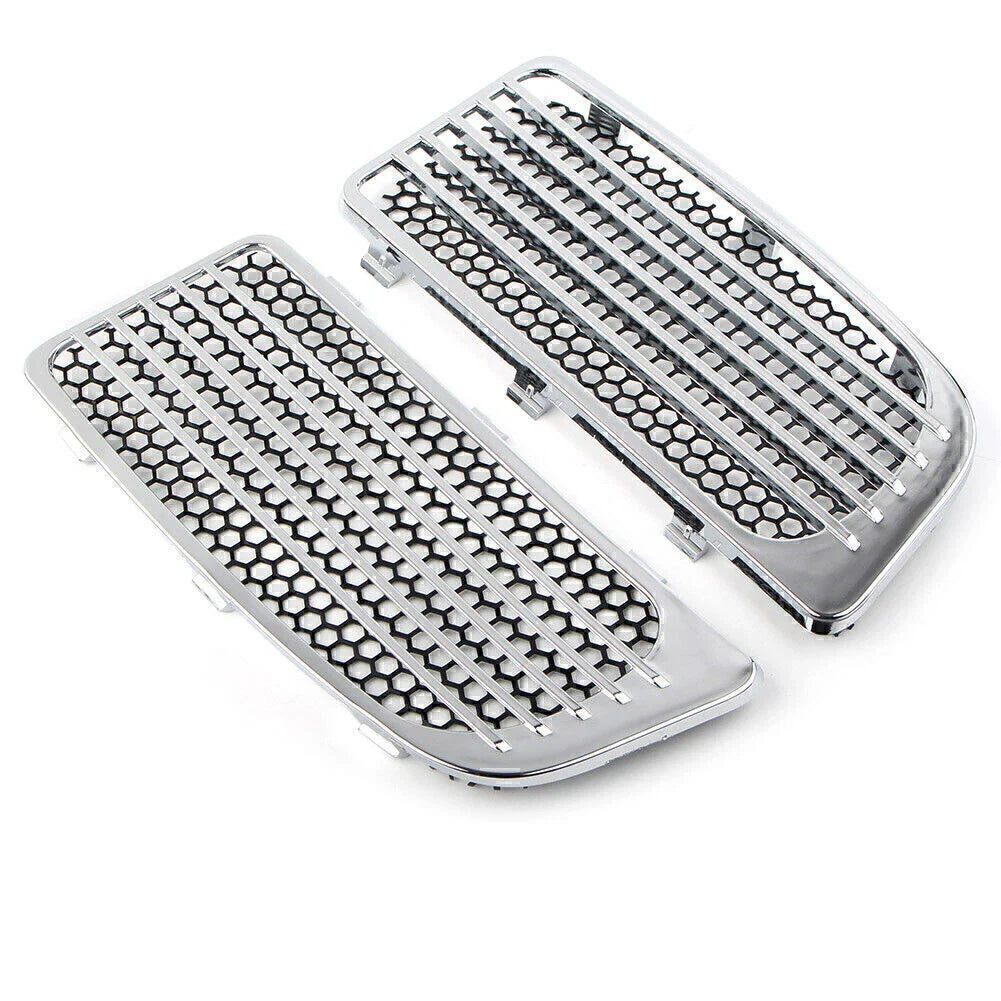 Chrome Lower Fairing Radiator Grills for Harley Touring (2014-2020)