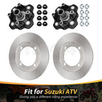 2X Front Wheel Hub w/Rotor for Suzuki Vinson 500 LT-A500F (2002–2003) #54110-38F20