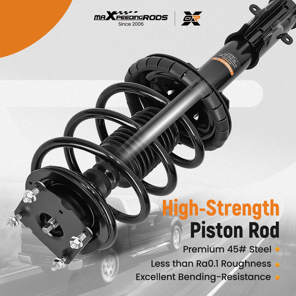 2X Front Complete Struts with Coil Spring for Ford Mustang (2011-2014)