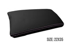 Leather Console Lid Armrest Cover for Toyota Prius (2010–2015) Pink Stitch