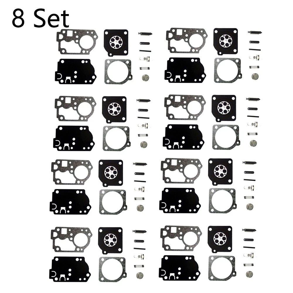 Set of 8 Carburetor Overhaul Kits for Homelite C1U-W32 C1U-W32A, Zama RB-142