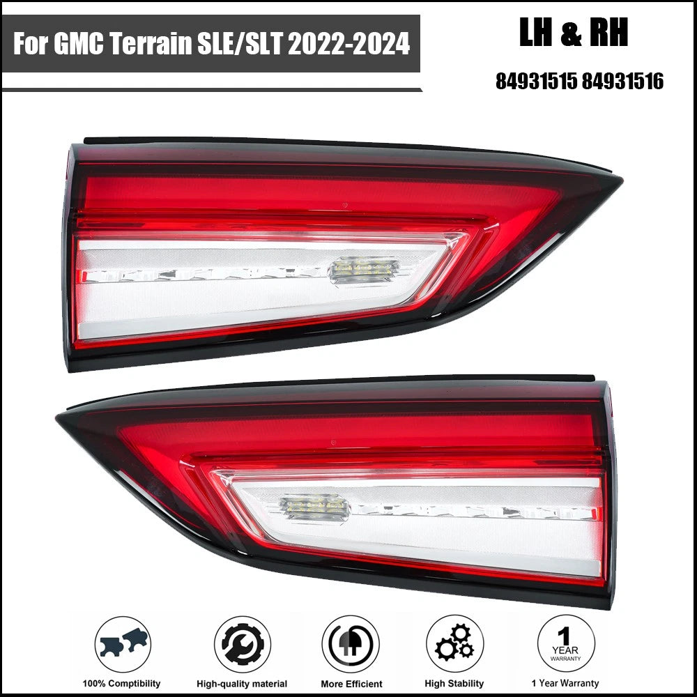 Set of 2 LED Tail Light Assemblies for GMC Terrain SLE/SLT (2022-2024)