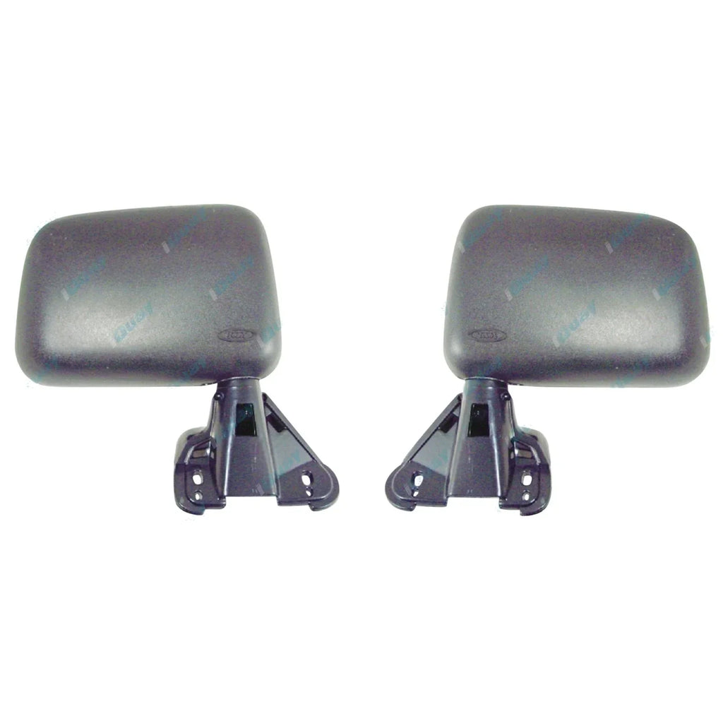 LH+RH Black Manual Door Mirrors Pair for Toyota Hilux 1983-2004 Left Right L+R