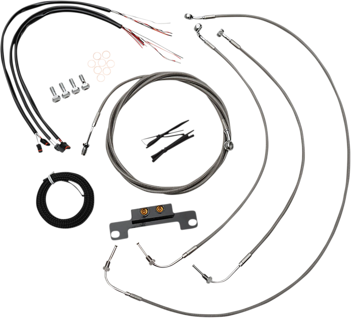 Handlebar Cable/Brake Line Kit for LA Choppers (Complete, Stock Handlebars)