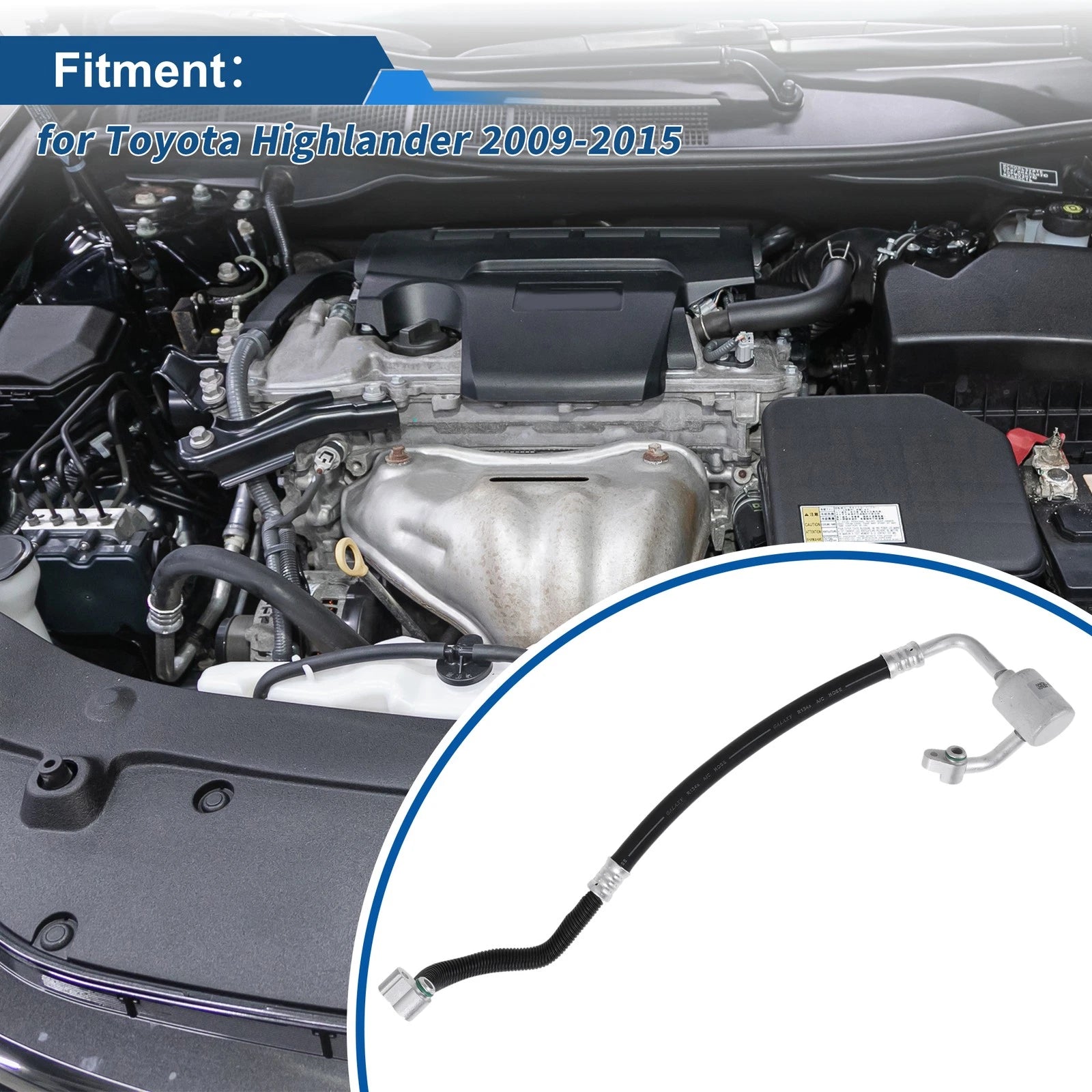 A/C Refrigerant Liquid Hose for Toyota Highlander (2009–2015) No. 887040E050