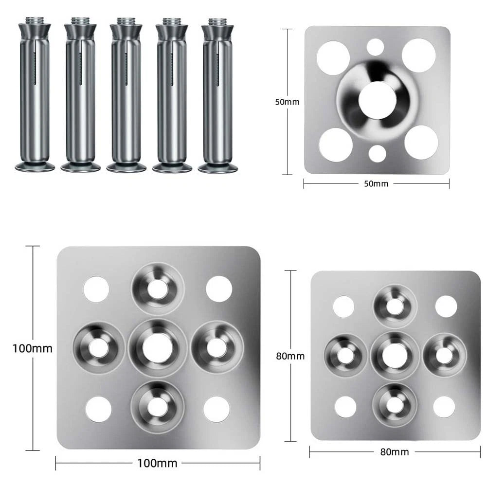 Wall Mounting Clips for Marble (Stainless Steel, Zinc Plated)