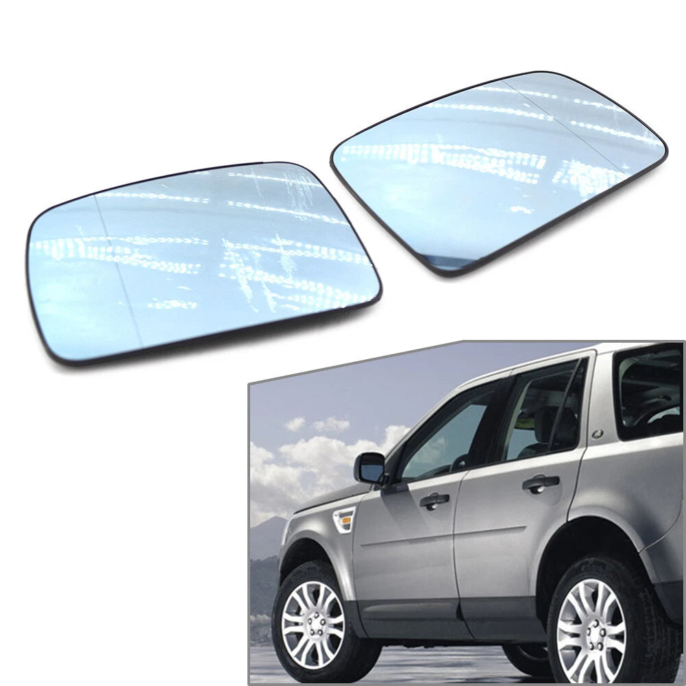 1 Pair Side Door Mirror Glass for Land Rover Discovery 3, Freelander 2 (2006–2009)