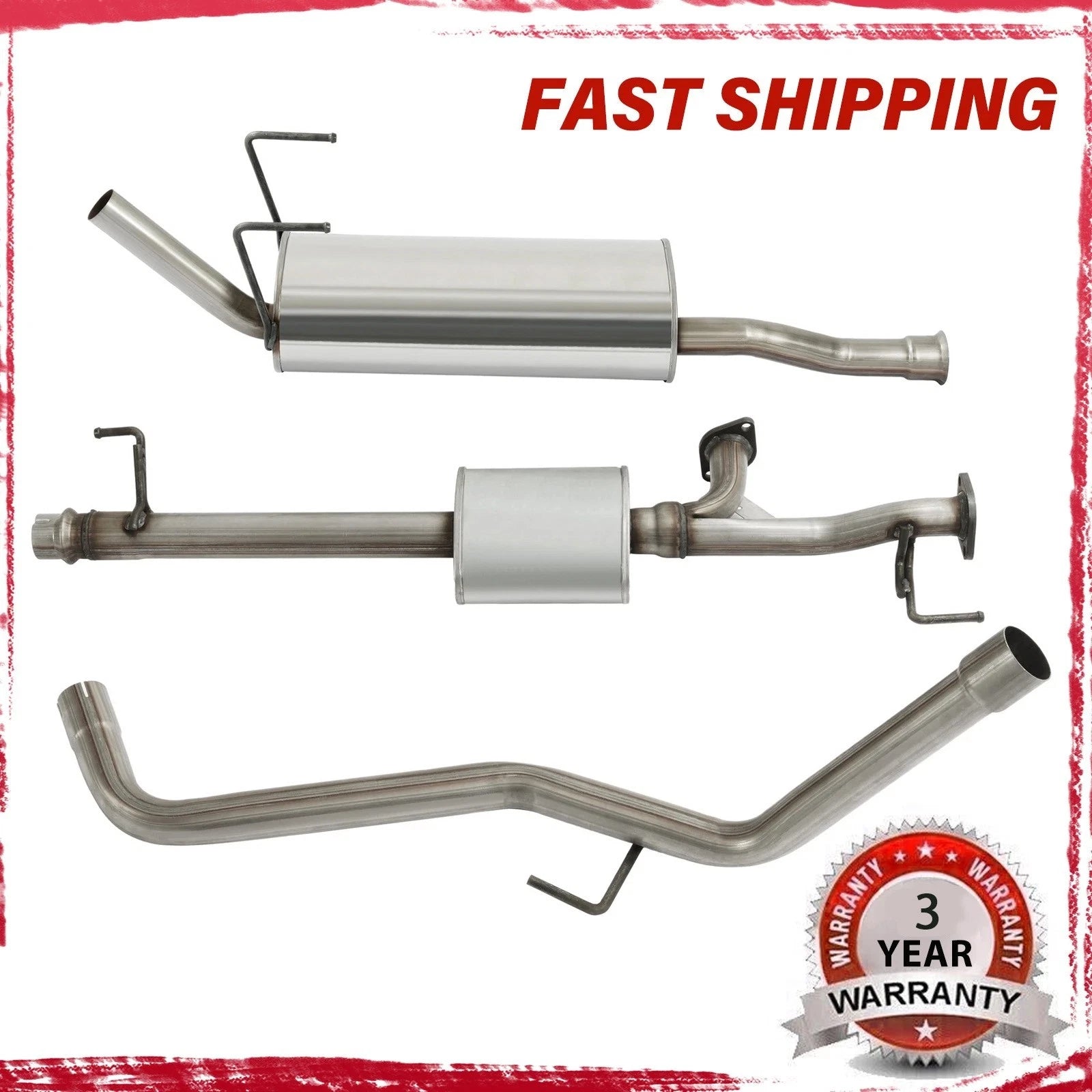 Muffler Exhaust System for Toyota Tundra 2005-2006 Crew/Double Cab 4.7L