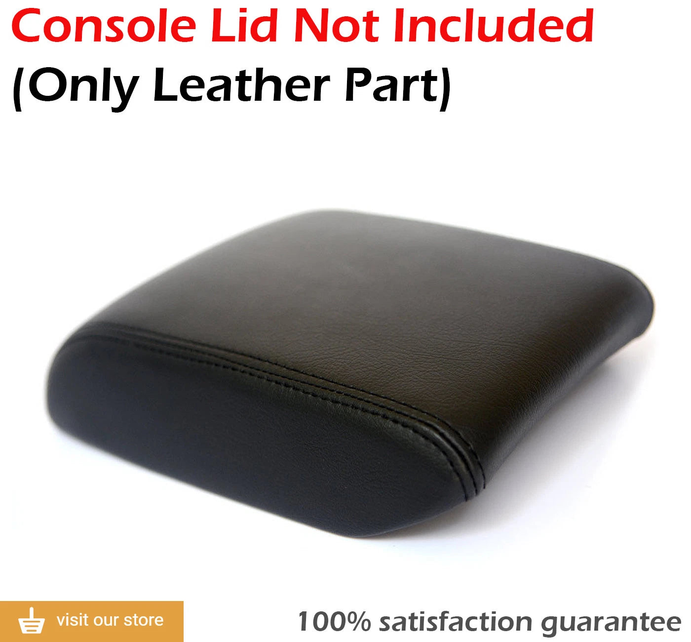 Center Console Armrest Cover for Mazda 6 (2014–2020) Black Leather Synthetic