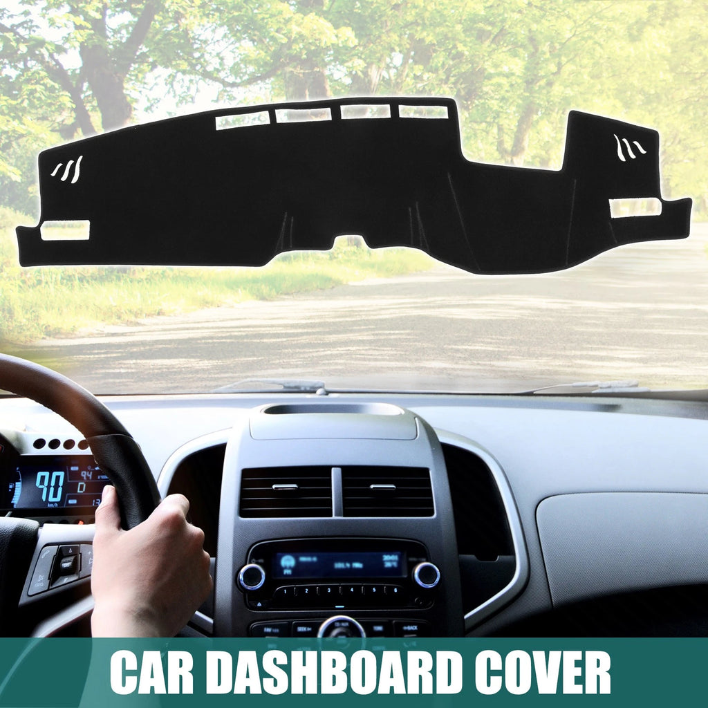 Dashboard Cover Mat for Toyota Harrier 80 Series (2020–2022) - Black Polyester