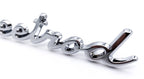 Universal Streetrod Chrome Script Emblem with Clips for Hot Rods (—)
