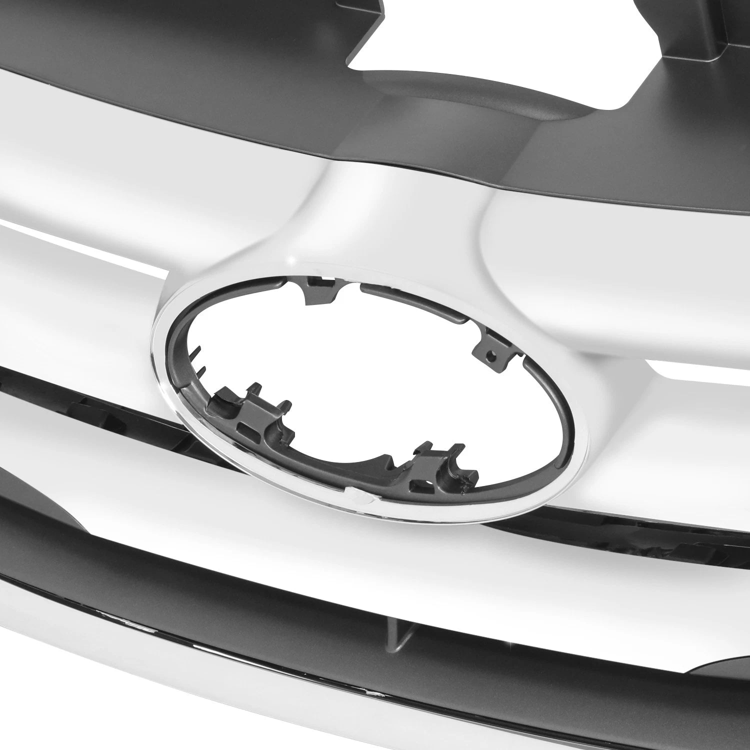 Front Bumper Grille Shell for Hyundai Sonata (2014) Chrome Horizontal Slats
