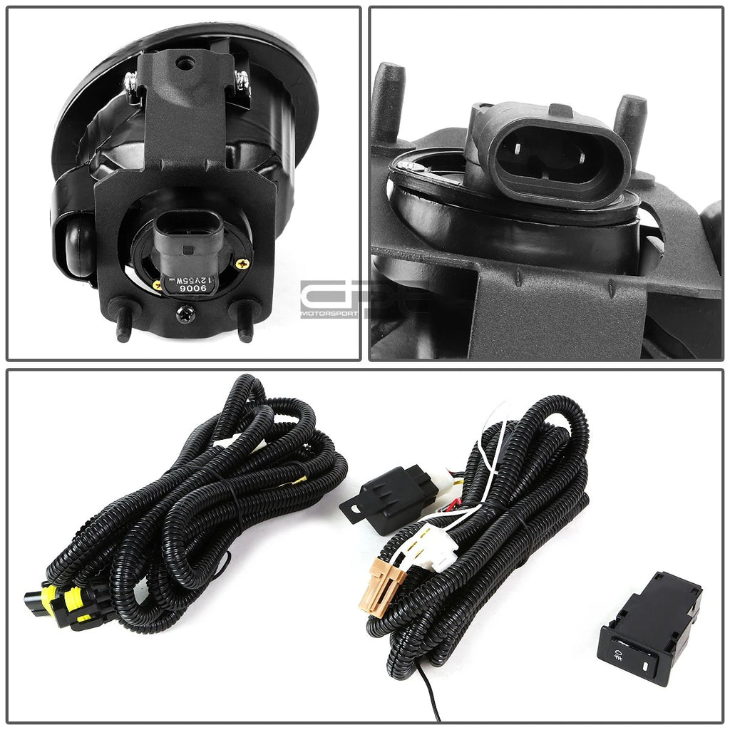 Clear Lens Fog Light Lamp + Switch for Nissan Altima (2002–2004), FX (2005), Murano (2007)
