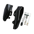 Chrome/Black Mid-Frame Air Deflectors for Harley Touring Street Glide (2001–2008)