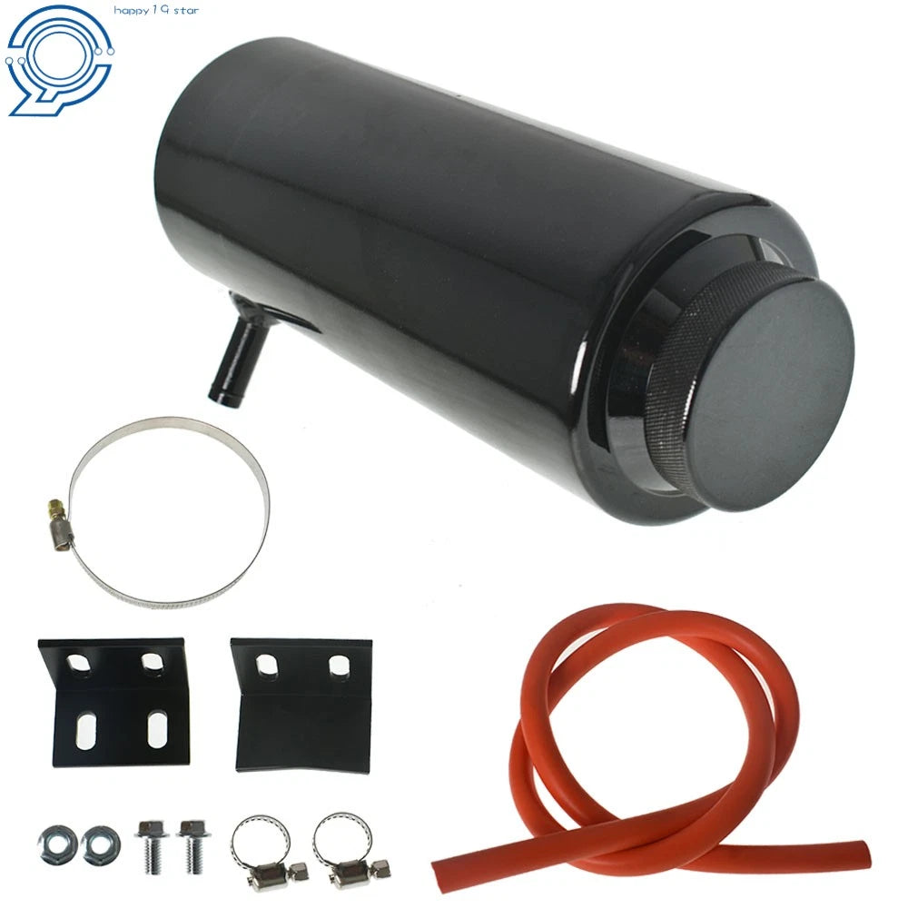 Aluminum Alloy Cylinder Coolant Catch Tank for Universal Vehicles (800ml)