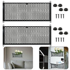 Pocket Storage Net 25x60cm 2 x Storage Mesh Bag With Screws