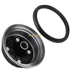Rear Brake Drum w/ Dust Seal for Yamaha Big Bear 350 YFM350U YFM350FW (1996–1999)