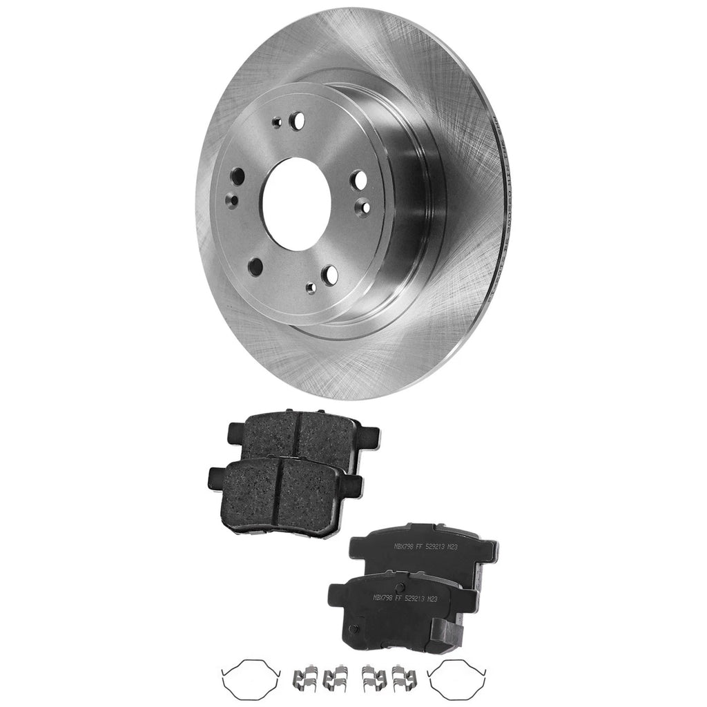 Rear Brake Disc Rotors and Pads Kit for Honda Accord (2008–2017)