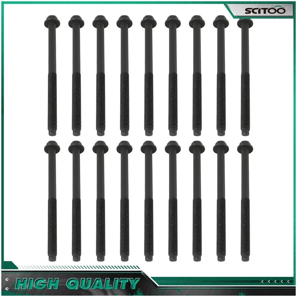 Set of 10 Engine Cylinder Head Bolts for Ford Models (2011–2023) GS33693