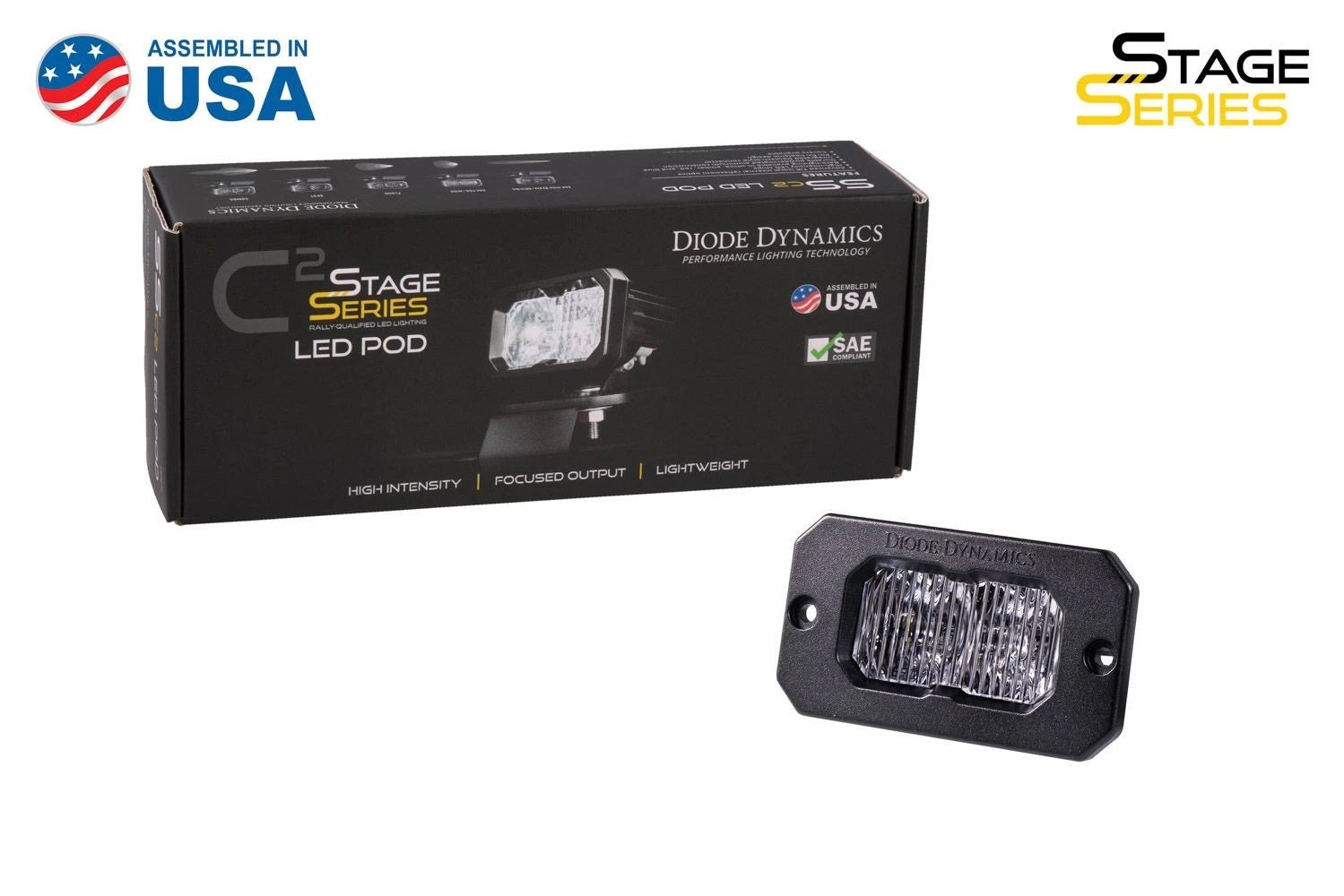 LED Pod Flush Mount Sport Combo 2in SAE White 6000K for Ford Ranger (2011–2018)