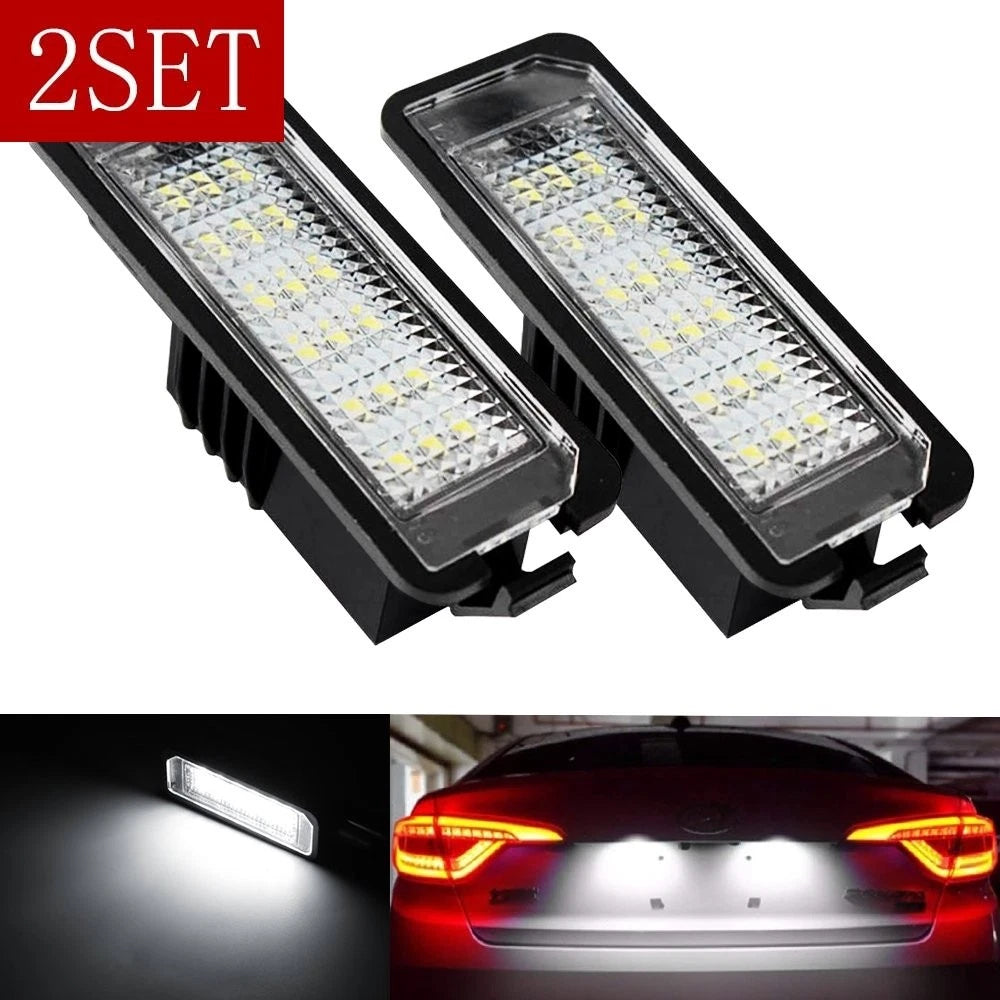 2X White LED License Plate Light for Volkswagen Golf/GTI (2000–2014)