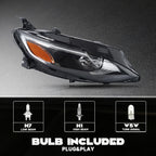 Halogen Headlight Assembly for Chevrolet Malibu (2019–2025) Right Side with Bulbs
