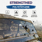 Scratch Resistant Flip Down Windshield for Kawasaki Mule Pro FXT DXT DX (2015–Present)