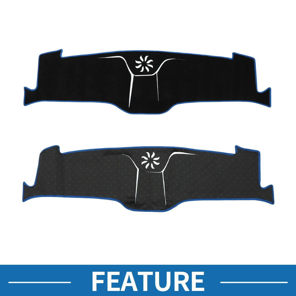 Dashboard Cover Mat for Ford Mustang Mach-E (2021–2024) Black Blue