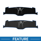 Dashboard Cover Mat for Ford Mustang Mach-E (2021–2024) Black Blue