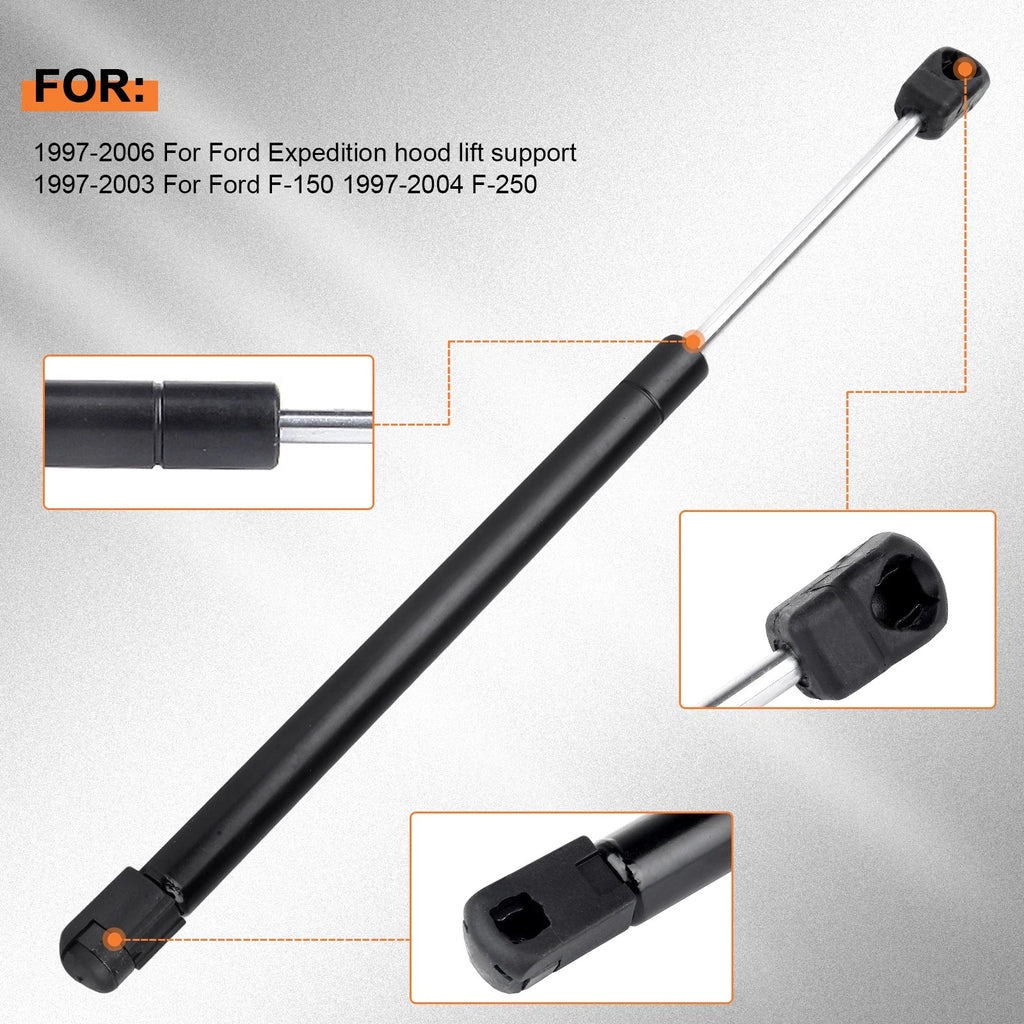 2X Hood Lift Supports for Ford Expedition F-150 F-250 (1995–2004)