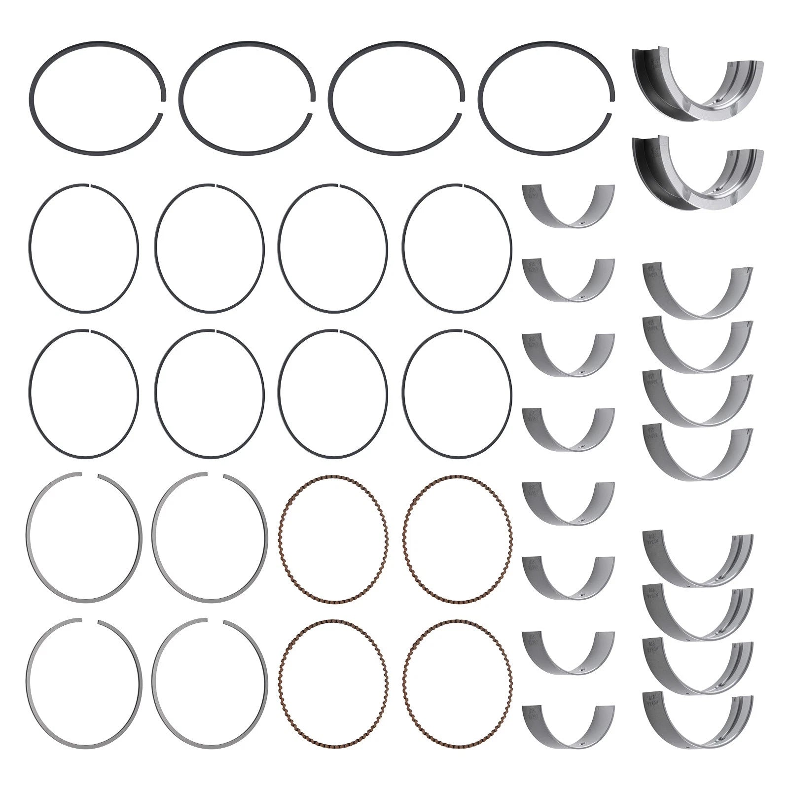 Complete Ring Set for Nissan Pickup/Stanza 2.4L KA24E (1989-1997)