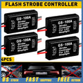 Set of 4 Universal Strobe Controller Boxes for LED Brake Tail Lights