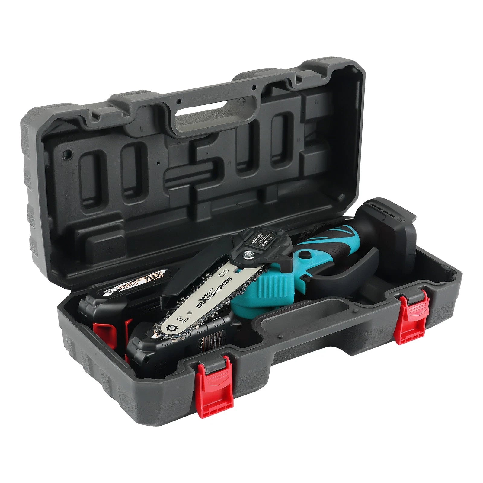 24V Mini Chainsaw for Wood Ranger (Cordless, 6 in, 2.5Ah Battery)