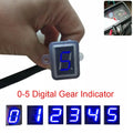 Blue LED Gear Indicator for Motorcycle (0-5 Level, Waterproof)