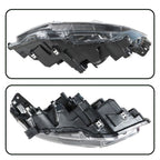 Driver Left Headlight for Honda Civic (2016–2018) Chrome Clear Lens Halogen