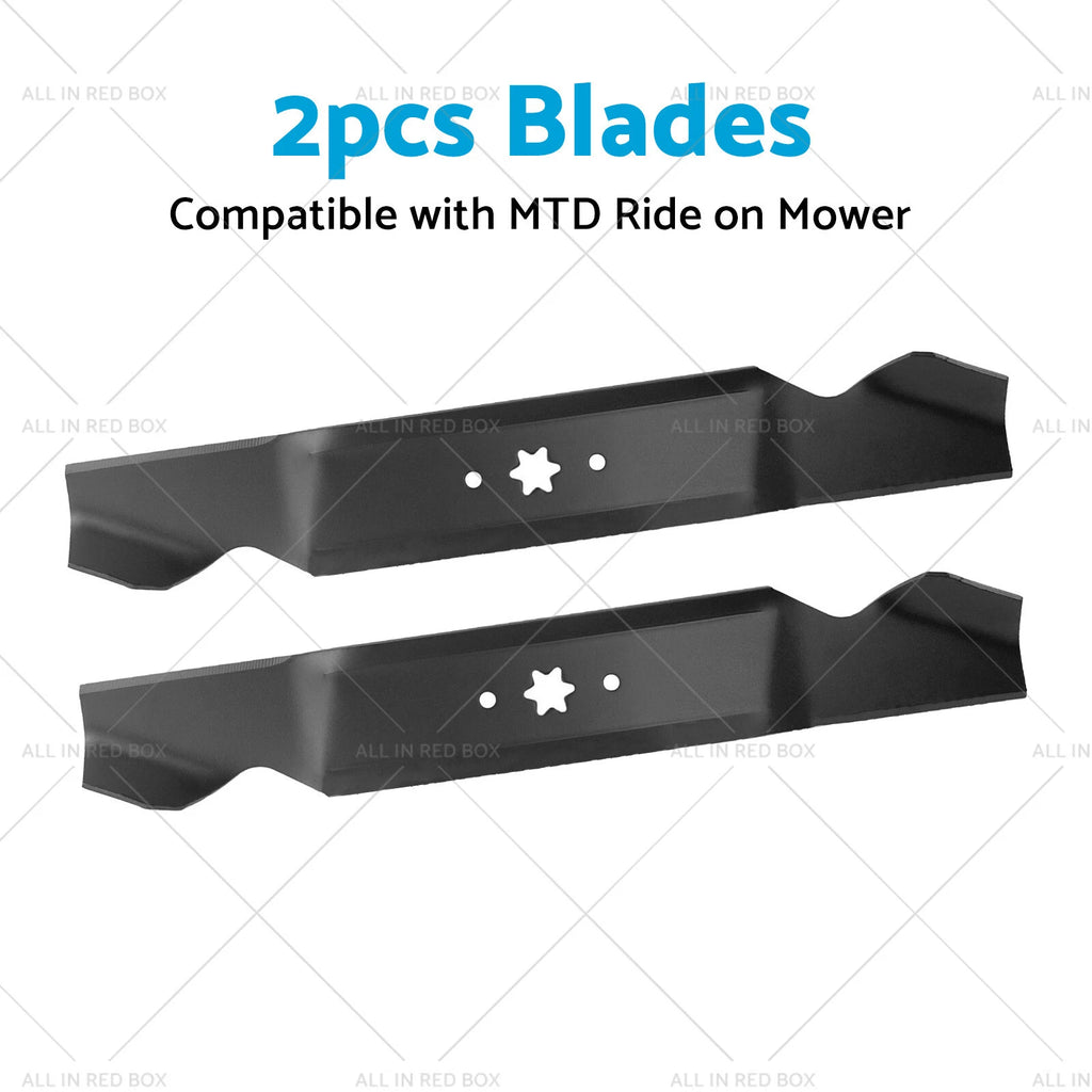 2X Blades for MTD Ride On Mowers 38" 6 Point (742-0654)
