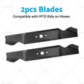 2X Blades for MTD Ride On Mowers 38" 6 Point (742-0654)