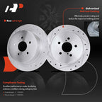 Rear Drilled Brake Rotors & Ceramic Pads for Subaru Outback (2005–2009)