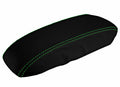 Console Lid Armrest Cover for Honda Accord (1998–2002) Carbon Fiber Green Stitch