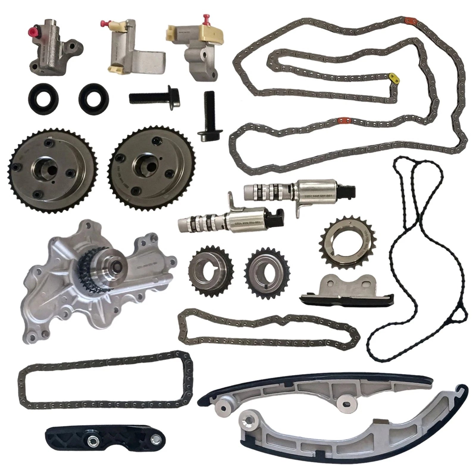 Engine Timing Chain Kit w/ Water Pump for Ford Flex Taurus Edge Fusion (2009–2019)