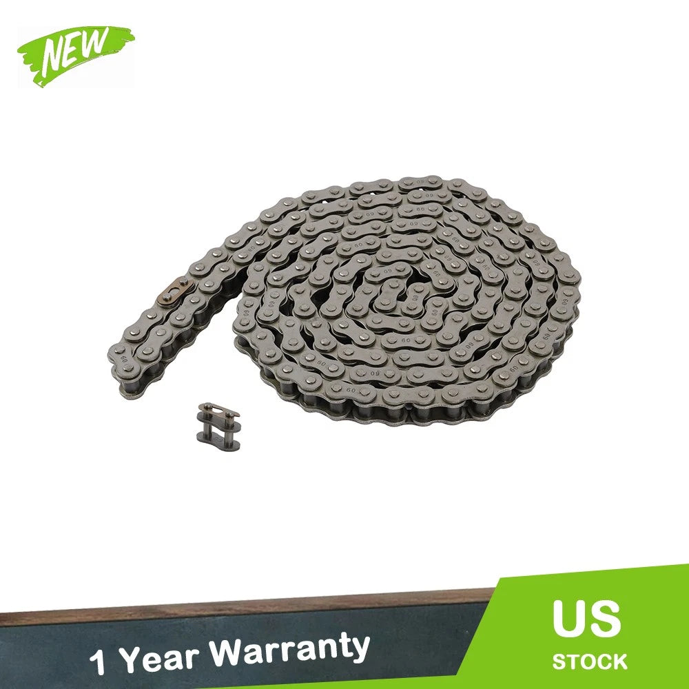 10 Feet Heavy Duty Roller Chain with 2 Connecting Links for Automotive Use