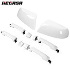 White Mirror Cover & Door Handle Kit for Toyota Tundra Sequoia (2011–2019)