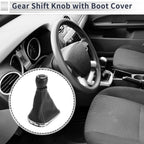6 Speed Gear Shift Knob with Cover for Chevrolet Cruze (2010–2015) Faux Leather