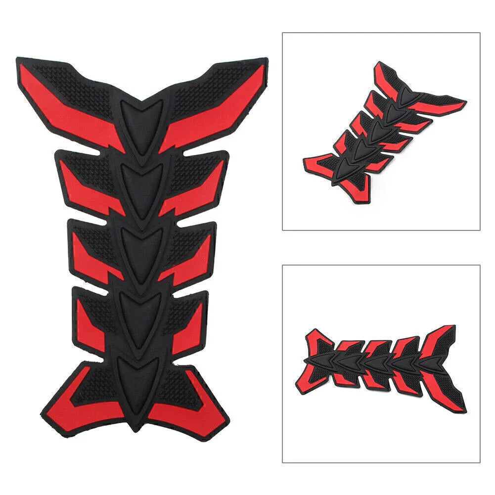 3D Fish Bone Gas Fuel Tank Pad Decal Sticker Protector for Universal Motorcycle