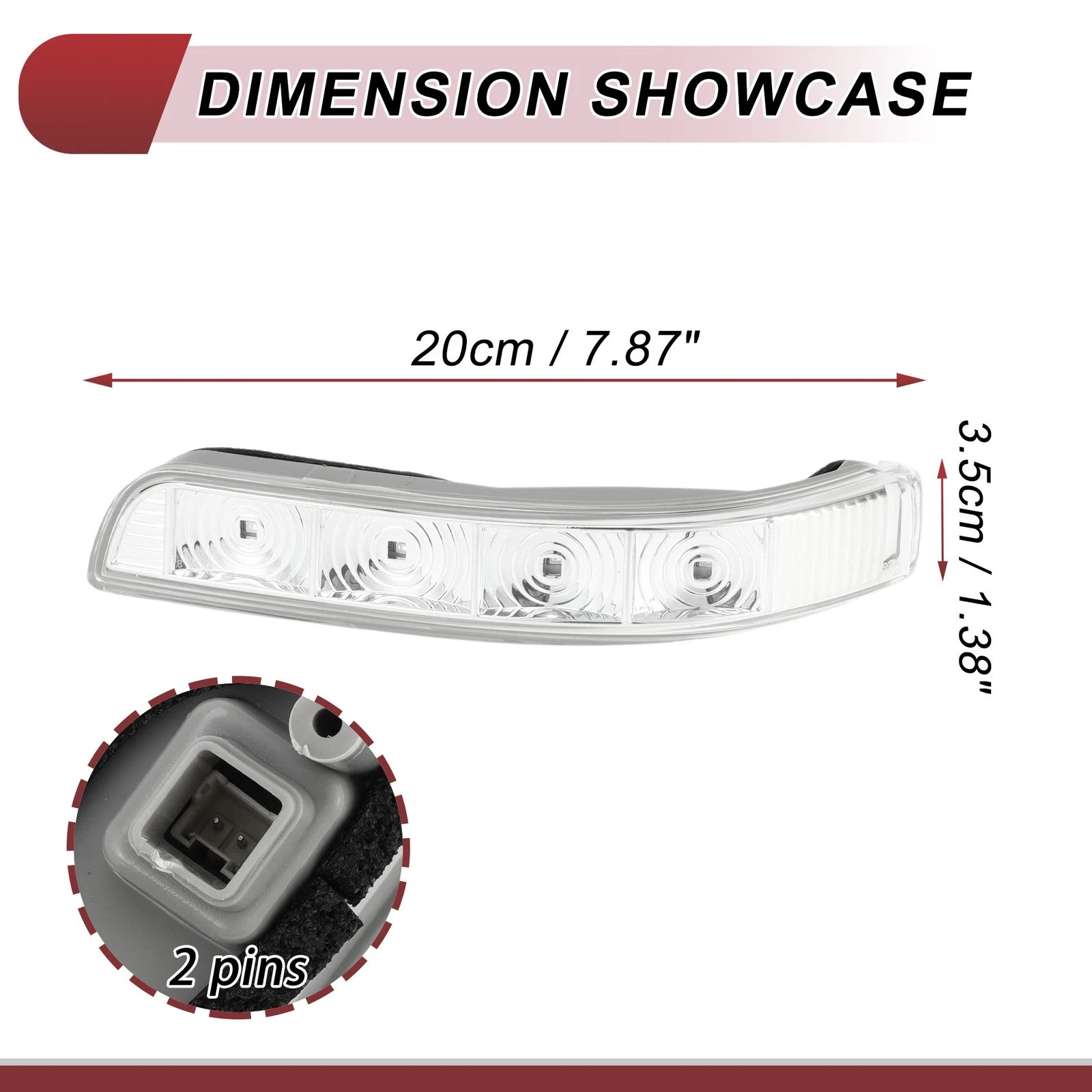 Left Mirror Turn Signal Light for KIA Sorento (2012–2014) No.876132P000FC